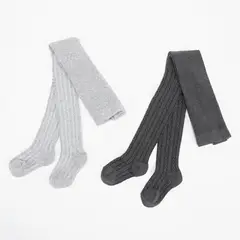 YAMP - Medias para Niña Pack de 2 unidades de Algodón