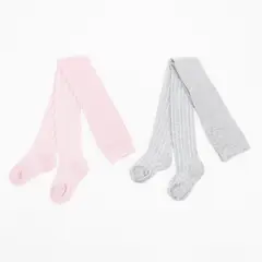 YAMP - Medias para Niña Pack de 2 unidades de Algodón
