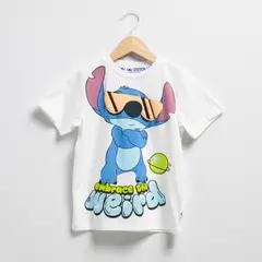 LILO & STITCH - Camiseta para Niña Manga corta de Algodón