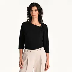 SOUTHLAND - Blusa Mujer Manga 3/4 de Algodón