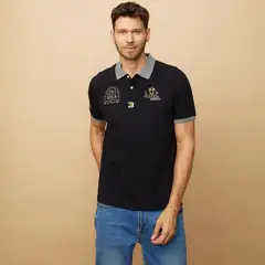 LA MARTINA - Camiseta polo Hombre Manga corta con Estampado de Algodón
