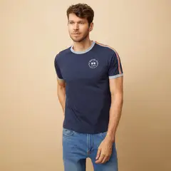 LA MARTINA - Camiseta Hombre Manga corta con Logo de Algodón