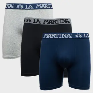 LA MARTINA - Boxer Hombre Pack de 3 de Algodón