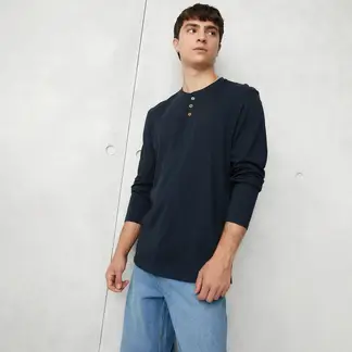 BEARCLIFF - Camiseta Hombre Manga larga de Algodón