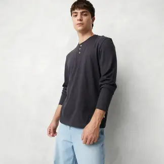 BEARCLIFF - Camiseta Hombre Manga larga de Algodón