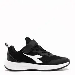 DIADORA - Tenis moda Solton K Niño con Velcro color Negro
