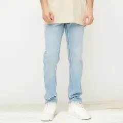 BEARCLIFF - Jean 5 Bolsillos Hombre Skinny de Algodón Largo 32