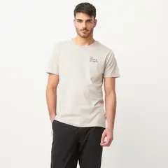 BASEMENT - Camiseta Hombre con Estampado de Algodón