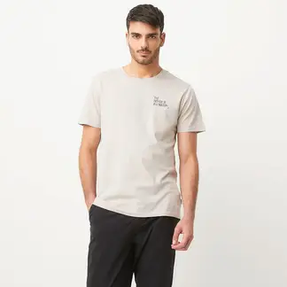 BASEMENT - Camiseta Hombre con Estampado de Algodón