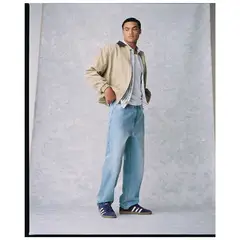 BEARCLIFF - Jean 5 Bolsillos Hombre Baggy de Algodón