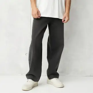 BEARCLIFF - Jean 5 Bolsillos Hombre Baggy de Algodón