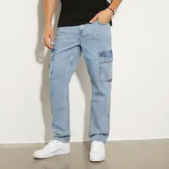 MOSSIMO - Jean Cargo Hombre Recto de Algodón