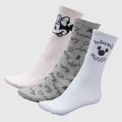 DISNEY - Medias Mujer Largo Pack de 3