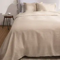 CASA CANTABRIA - Funda de duvet Adulto Lino 100% LINO NAT
