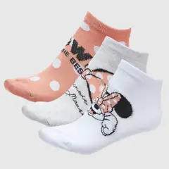 DISNEY - Medias Mujer Corto Pack de 3