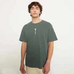 BEARCLIFF - Camiseta Hombre Manga corta con Estampado de Algodón