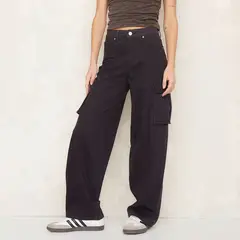 DENIMLAB - Pantalón Cargo Mujer Tiro medio