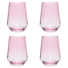 MICA - Set de vasos cortos Vidrio 4 Piezas 250 ml