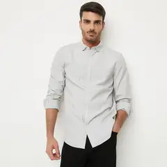 BASEMENT - Camisa Hombre Manga larga de Algodón