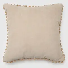 ROBERTA ALLEN - Cojín POMPON ROS 45x45cm
