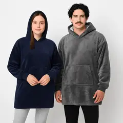 MICA - Manta Hoodie Lisa de Poliéster