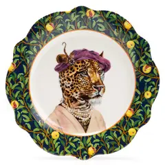 ROBERTA ALLEN - Plato de postre de Porcelana Tigre Market Bloom 21.2 x 1.9 cm
