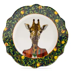 ROBERTA ALLEN - Plato de postre de Porcelana Tigre Market Bloom 21.2 x 1.9 cm