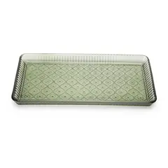 ROBERTA ALLEN - Plato de aperitivo Vidrio Fuente Rectangular 29.5 x 14.5 x 2.8 cm