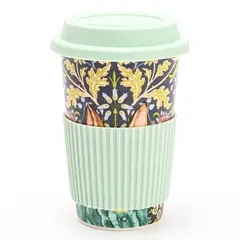 ROBERTA ALLEN - Otro Porcelana de hueso Travel Mug Conejo Market Bloom 440 ml 9 x 14.5 cm