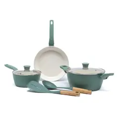 MICA - Juego de ollas antiadherente de Cocina Esencial Aluminio 7 Piezas