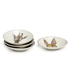 ROBERTA ALLEN - Set de platos en Vidrio x4 Market Heritage 10 cm