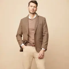 LA MARTINA - Blazer Hombre con Cuadros de Lana