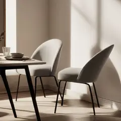 BASEMENT HOME - Set x2 Silla de comedor en Tela Creston (Incluye 2 Sillas) - 0% Interés a 3, 6 o 12 Cuotas Pagando con tu CMR Banco Falabella