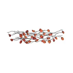 BASEMENT HOME - Cuadros Metal Arte De Pared Hojas Decorativas 130cm