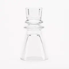 BASEMENT HOME - Candelabro de Vidrio café 11x6 cm