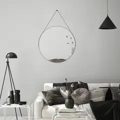 BASEMENT HOME - Espejo de pared Decorativo Redonda