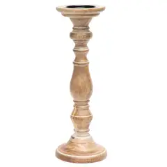 CASA CANTABRIA - Candelabro Madera 40 cm x 14 cm