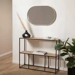 BASEMENT HOME - Espejo de pared decorativo 80 x 50 cm