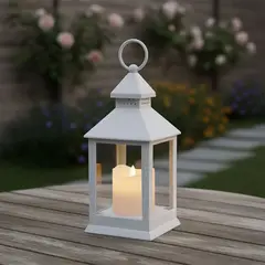 MICA - Farol de vidrio Polipropileno 24 x 10 cm