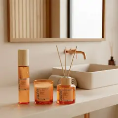 ROBERTA ALLEN - Vela Navideña: Set x3 Floral Vela + Difusor + Spray