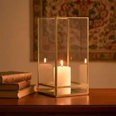 ROBERTA ALLEN - Farol Vidrio 31 cm x 15 cm