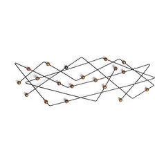 BASEMENT HOME - Cuadros Metal Arte De Pared Líneas 130cm