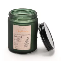 BASEMENT HOME - Vela aromática Eucalipto y Menta Breathe 9,5 cm x 7,4 cm