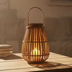 MICA - Farol de Bamboo 36x26 cm