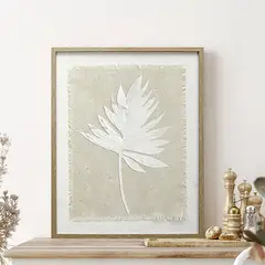 MICA - Cuadro Decorativo Botánico Hoja 40x50 cm