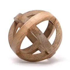 BASEMENT - Adorno Madera 19 x 19 cm Home