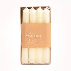 ROBERTA ALLEN - Set 10 Velas sin aroma Cera 16 cm x 2 cm