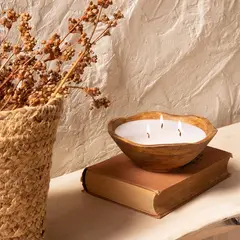 CASA CANTABRIA - Vela Decorativa en Madera 20 cm x 20 cm