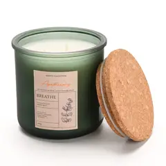 BASEMENT HOME - Vela aromática Eucalipto y Menta Breathe 9,5 cm x 7,4 cm