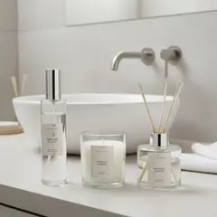 BASEMENT HOME - Vela Navideña: Set x3 Bergamote Vela + Difusor + Spray